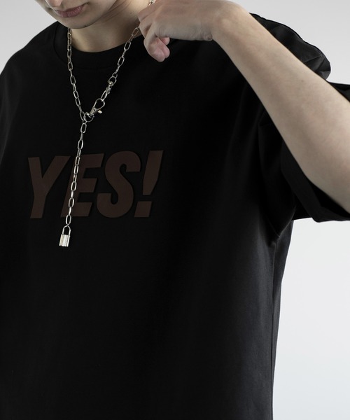 aimoha（アイモハ）の「aimoha men HEAVY COTTON YES T-SHIRT 半袖 Tシャツ（Tシャツ/カットソー・メンズ・ブラック/ホワイト/グリーン・LARGE/X-LARGE/XX-LARGE/XXX-LARGE）」の8枚目の写真