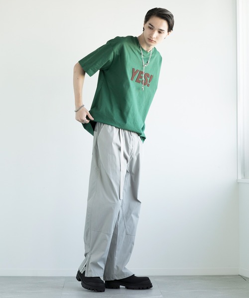 aimoha（アイモハ）の「aimoha men HEAVY COTTON YES T-SHIRT 半袖 Tシャツ（Tシャツ/カットソー・メンズ・ブラック/ホワイト/グリーン・LARGE/X-LARGE/XX-LARGE/XXX-LARGE）」の13枚目の写真