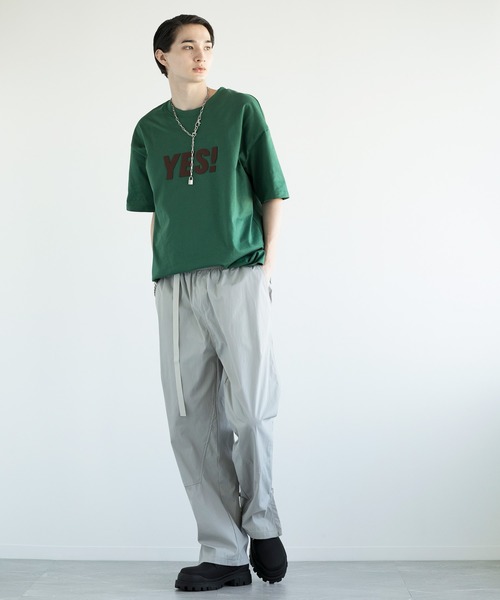 aimoha（アイモハ）の「aimoha men HEAVY COTTON YES T-SHIRT 半袖 Tシャツ（Tシャツ/カットソー・メンズ・ブラック/ホワイト/グリーン・LARGE/X-LARGE/XX-LARGE/XXX-LARGE）」の14枚目の写真