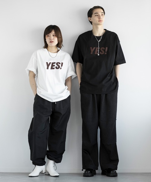 aimoha（アイモハ）の「aimoha men HEAVY COTTON YES T-SHIRT 半袖 Tシャツ（Tシャツ/カットソー・メンズ・ブラック/ホワイト/グリーン・LARGE/X-LARGE/XX-LARGE/XXX-LARGE）」の17枚目の写真