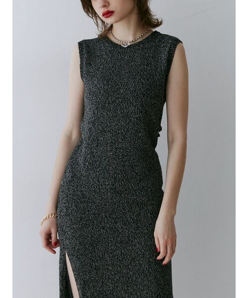 jouetie（ジュエティ）の「バックオープンサマーニットワンピース（ワンピース・レディース・ブラック/ピンク/ブルー・MEDIUM）」の7枚目の写真