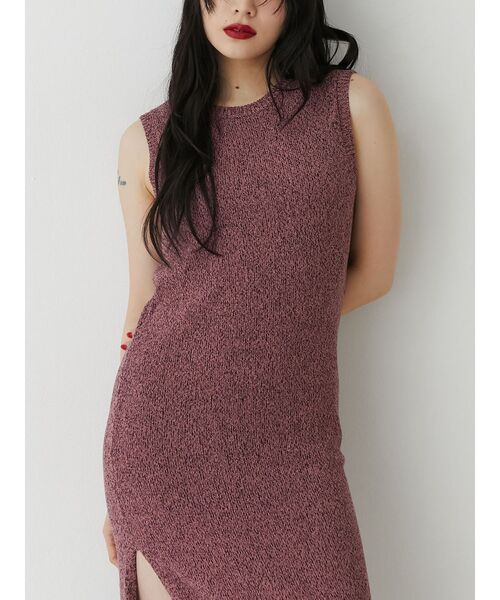 ミュウミュウ新作サマーニットワンピース 未使用タグ付き】MIU MIU サマーニットワンピース イエロー ボーダー