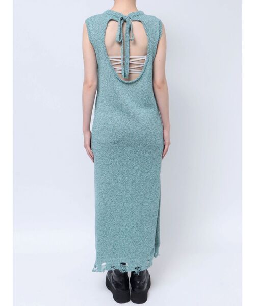 jouetie（ジュエティ）の「バックオープンサマーニットワンピース（ワンピース・レディース・ブラック/ピンク/ブルー・MEDIUM）」の16枚目の写真