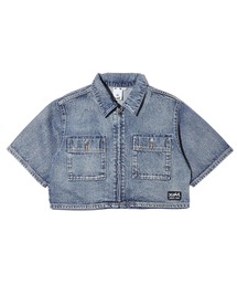 X-girl | DENIM CROPPED SHIRT(シャツ/ブラウス)