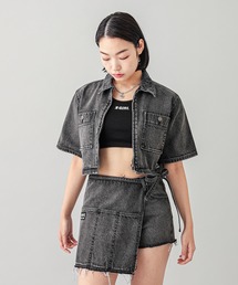 X-girl | DENIM CROPPED SHIRT(シャツ/ブラウス)