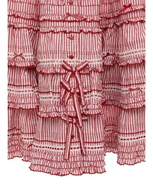 ピンクハウス ブラウン たくし上げリボン使い グラデーションスカート PINK HOUSE（ピンクハウス）の「リボン付きたくし上げベルトクリップ2