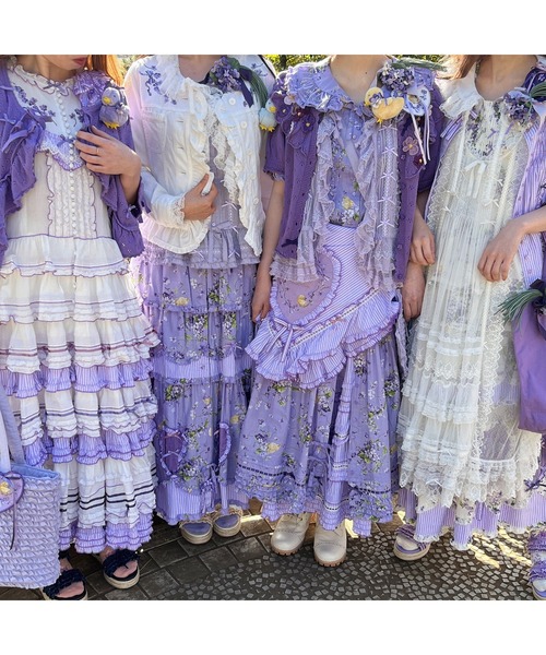 PINK HOUSE（ピンクハウス）の「グラデーションリボン使いストライプ