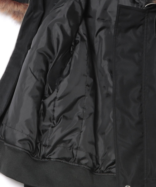 semantic design（セマンティックデザイン）の「セマンティックデザイン SHELLAC×SD N-2B 中綿ジャケット（ミリタリージャケット・メンズ・ブラック・MEDIUM/LARGE）」の3枚目の写真