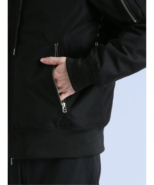 semantic design（セマンティックデザイン）の「セマンティックデザイン SHELLAC×SD N-2B 中綿ジャケット（ミリタリージャケット・メンズ・ブラック・MEDIUM/LARGE）」の13枚目の写真