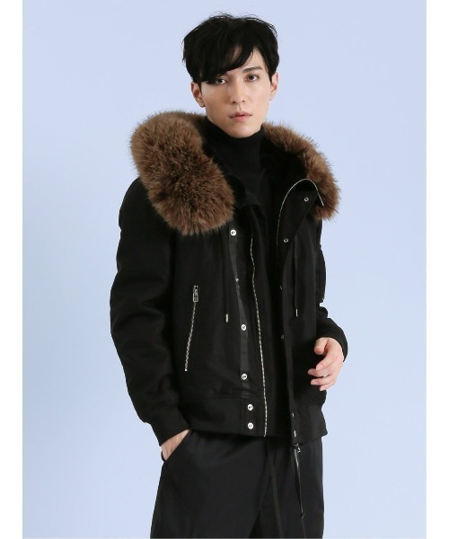 semantic design（セマンティックデザイン）の「セマンティックデザイン SHELLAC×SD N-2B 中綿ジャケット（ミリタリージャケット・メンズ・ブラック・MEDIUM/LARGE）」の5枚目の写真