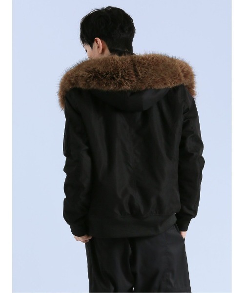 semantic design（セマンティックデザイン）の「セマンティックデザイン SHELLAC×SD N-2B 中綿ジャケット（ミリタリージャケット・メンズ・ブラック・MEDIUM/LARGE）」の7枚目の写真