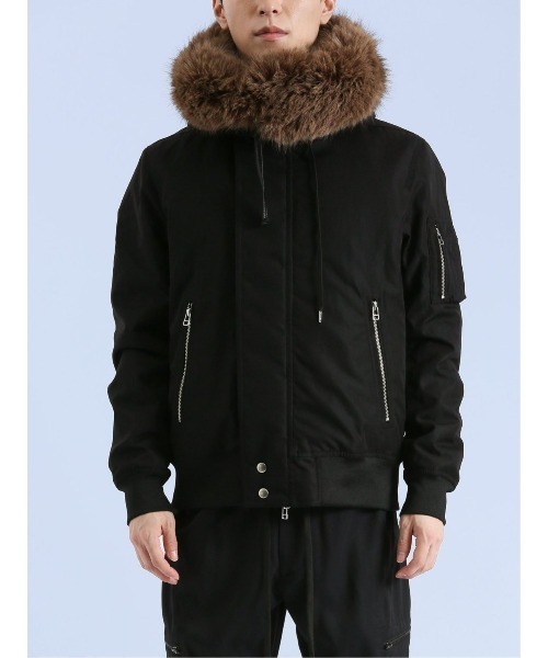 semantic design（セマンティックデザイン）の「セマンティックデザイン SHELLAC×SD N-2B 中綿ジャケット（ミリタリージャケット・メンズ・ブラック・MEDIUM/LARGE）」の8枚目の写真