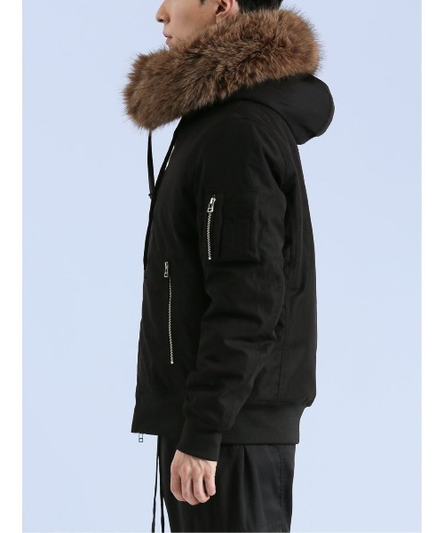 semantic design（セマンティックデザイン）の「セマンティックデザイン SHELLAC×SD N-2B 中綿ジャケット（ミリタリージャケット・メンズ・ブラック・MEDIUM/LARGE）」の9枚目の写真