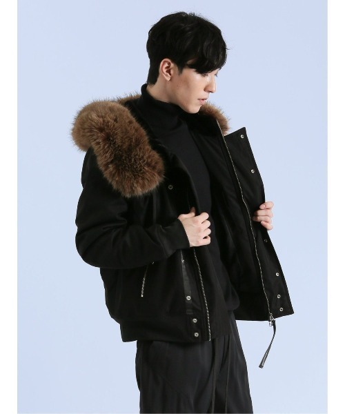 semantic design（セマンティックデザイン）の「セマンティックデザイン SHELLAC×SD N-2B 中綿ジャケット（ミリタリージャケット・メンズ・ブラック・MEDIUM/LARGE）」の15枚目の写真