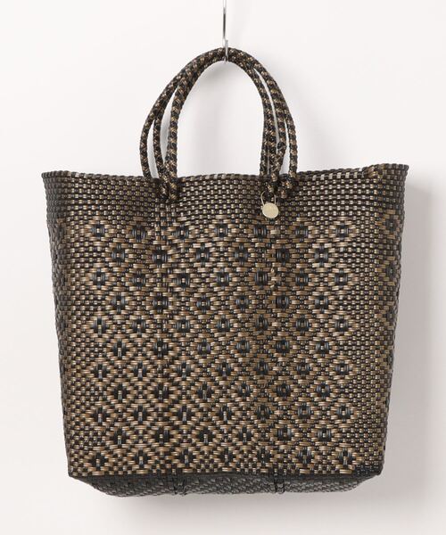 Letra（レトラ）の「メルカドバッグ　ロンボ　ブラック/ゴールド　ミディアム（かごバッグ・レディース・ブラック系その他・MEDIUM）」の6枚目の写真