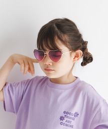 BAYFLOW（ベイフロー）の「[UVカット]メタルフレームハートグラス(KIDS)（サングラス・キッズ）」