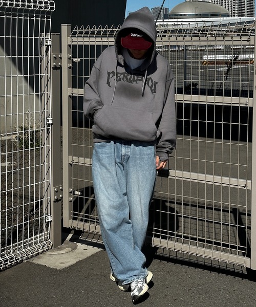 Perushu（ペルーシュ）の「ユーズドライク立体プリントフーディー（パーカー・メンズ・杢グレー/ブラック/チャコールグレー・LARGE/MEDIUM）」の16枚目の写真