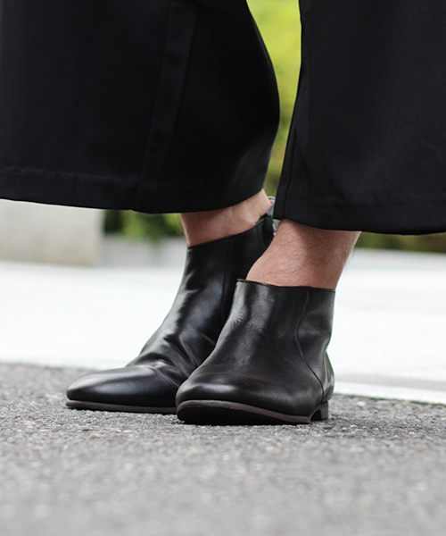 Lui's(ルイス)の「Lui's(ルイス) レザーショートブーツ(ブーツ・メンズ・ブラウン/ブラック・41/42/43)」の2枚目の写真