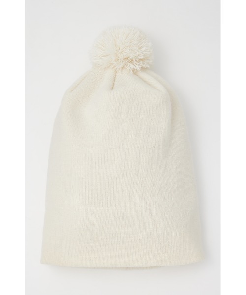 NEW ERA（ニューエラ）の「HinaYoshiharaxNEW ERA(R)xSLY ヒナヨシハラ ニューエラ スライ ニット帽（ニットキャップ/ビーニー・レディース・アイボリー/ブラック・FREE）」の4枚目の写真