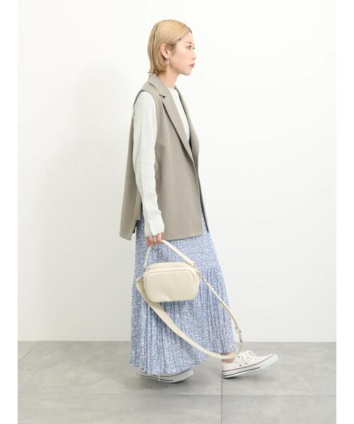 Samansa Mos2 blue（サマンサモスモスブルー）の「◎袖口ボタンリブニットプルオーバー（ニット/セーター・レディース・キナリ/ブルー/グレー・F）」の9枚目の写真