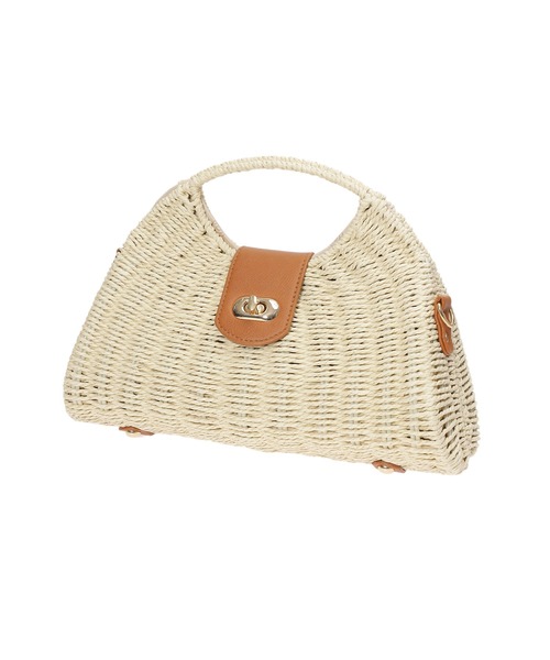 fifth（フィフス）の「ハーフムーンワンハンドルカゴバッグ（かごバッグ・レディース・ベージュ/ホワイト・FREE）」の16枚目の写真
