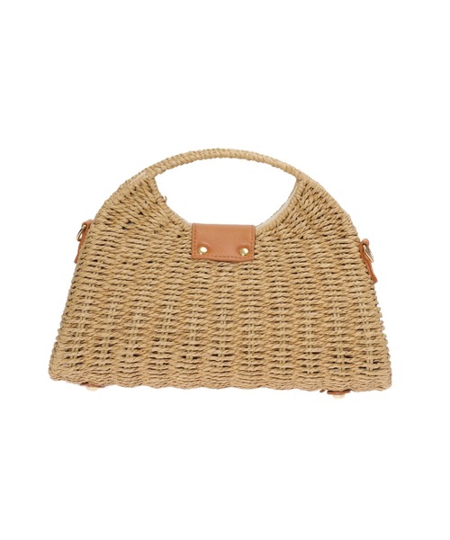 fifth（フィフス）の「ハーフムーンワンハンドルカゴバッグ（かごバッグ・レディース・ベージュ/ホワイト・FREE）」の8枚目の写真