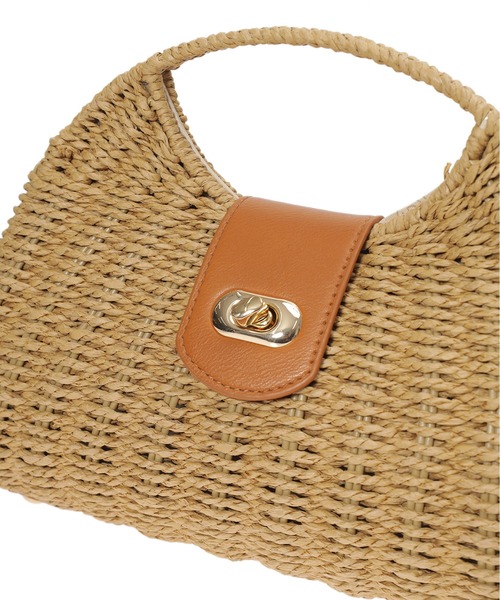 fifth（フィフス）の「ハーフムーンワンハンドルカゴバッグ（かごバッグ・レディース・ベージュ/ホワイト・FREE）」の9枚目の写真