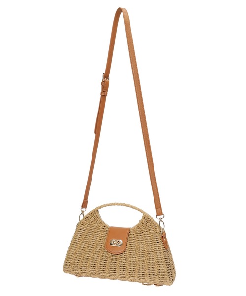 fifth（フィフス）の「ハーフムーンワンハンドルカゴバッグ（かごバッグ・レディース・ベージュ/ホワイト・FREE）」の10枚目の写真