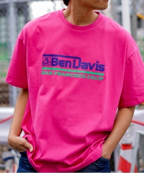 BEN DAVIS（ベンデイビス）の「《BEN DAVIS》プリントTシャツ/抗菌防臭 リサイクルコットン混（Tシャツ/カットソー・メンズ・ホワイト/ブラック/ピンク/ブルー・MEDIUM/LARGE/X-LARGE/SMALL）」の4枚目の写真