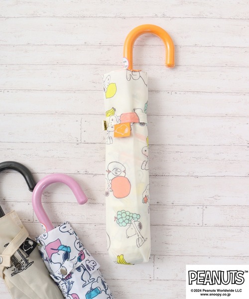 スヌーピー　ピーナッツ　折りたたみ傘　ピンク　レトロ　ヴィンテージ　傘 セール】ﾋﾟｰﾅｯﾂ雨傘/折畳傘 スヌーピー（折りたたみ傘