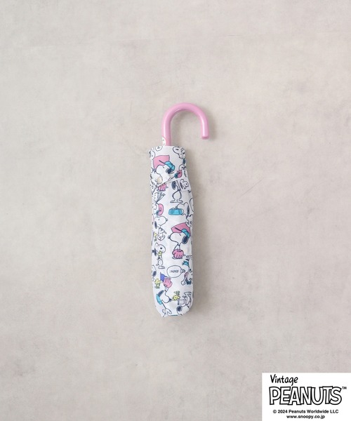 新品未使用　スヌーピー　ベルちゃん　傘　ピーナッツ　レトロ　レア　総柄　ピンク 新品未使用 スヌーピー ベルちゃん 傘 ピーナッツ レトロ レア