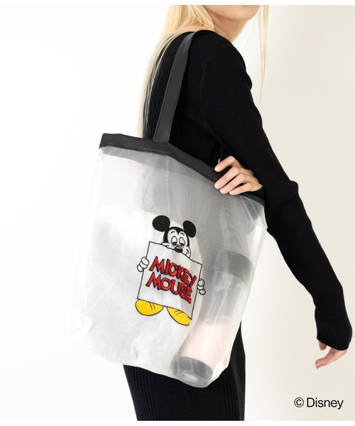 ANAP（アナップ）の「【ミッキーマウス】 ANAP メッシュトートバッグ（トートバッグ・レディース・アイボリー・FREE）」の5枚目の写真