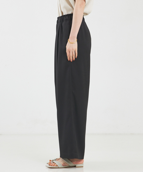 qualite（カリテ）の「【セットアップ対応】リネンライクワイドパンツ（その他パンツ・レディース・ライトベージュ/ライトブルー/ブラック・36/38）」の16枚目の写真