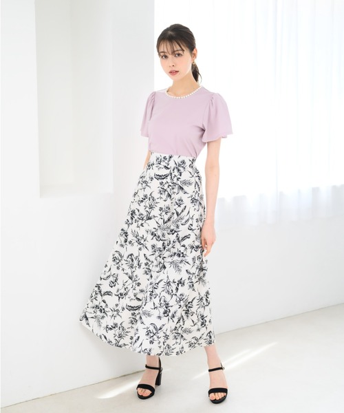 MISCH MASCH(ミッシュマッシュ)の「■2024春夏新作■パールトリミングTシャツ/MM418201(Tシャツ/カットソー・レディース・ブルー/ブラック/ピンク/ホワイト・フリ-)」の17枚目の写真