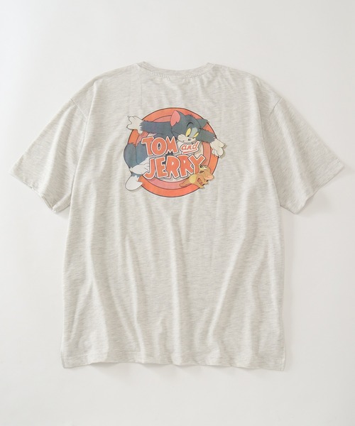 Tom&Jerry(トムアンドジェリー)の「【Tom & Jerry/トム & ジェリー】アートワークデザイン オーバーサイズ 半袖クルーネックTシャツ(Tシャツ/カットソー・レディース・ブラック/アクア/オートミール/マスタード・L/M)」の1枚目の写真