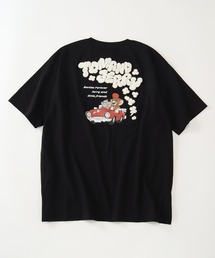 【Tom & Jerry/トム & ジェリー】アートワークデザイン オーバーサイズ 半袖クルーネックTシャツ
