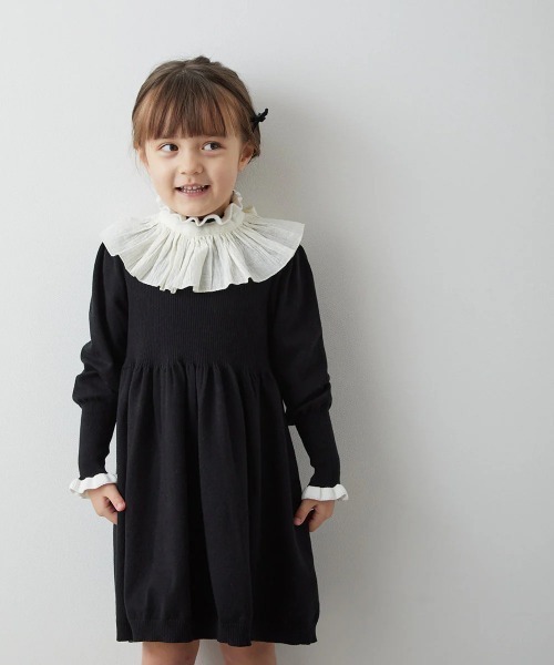 riziere(リジェール)の「フリルギャザー付け襟(付け襟・キッズ・アイボリー・FREE)」の12枚目の写真