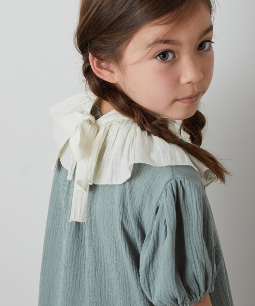 riziere(リジェール)の「フリルギャザー付け襟(付け襟・キッズ・アイボリー・FREE)」の5枚目の写真
