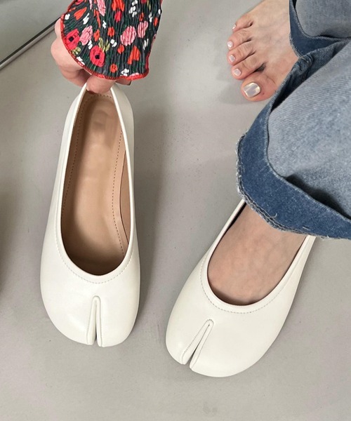 セール】フラット 足袋 パンプス タビ バレエシューズ（バレエシューズ