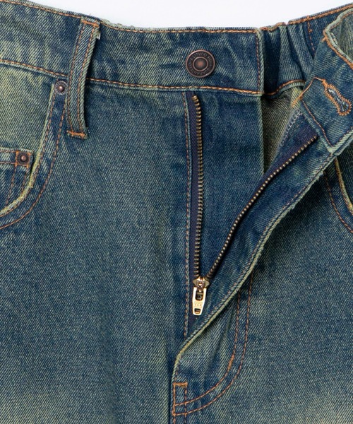 WEGO(ウィゴー)の「WEGO/ヴィンテージウォッシュデニムロングスカート(デニムスカート・レディース・インディゴブルー/ブラック・FREE)」の19枚目の写真