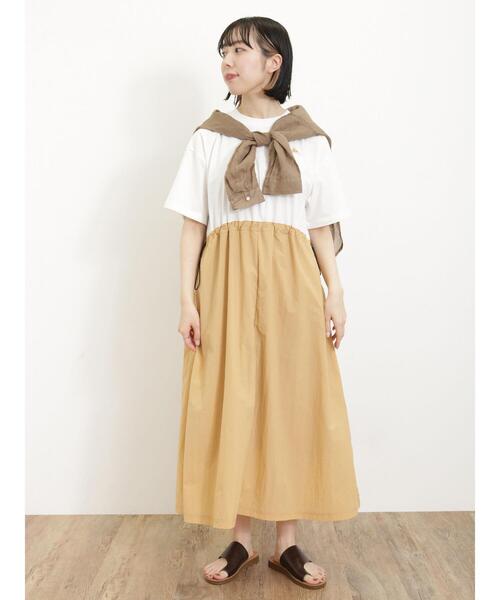 Samansa Mos2（サマンサ モスモス）の「【KELTY×Samansa Mos2】ナイロン切替ワンピース（ワンピース・レディース・ネイビー/オフホワイト/グリーン・F）」の8枚目の写真