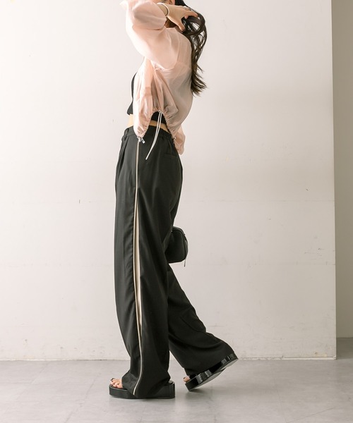 mline（エムライン）の「[mline]ラインサイドタックパンツ（その他パンツ・レディース・ブラック/アイボリー/グレー・2/1/FREE）」の19枚目の写真