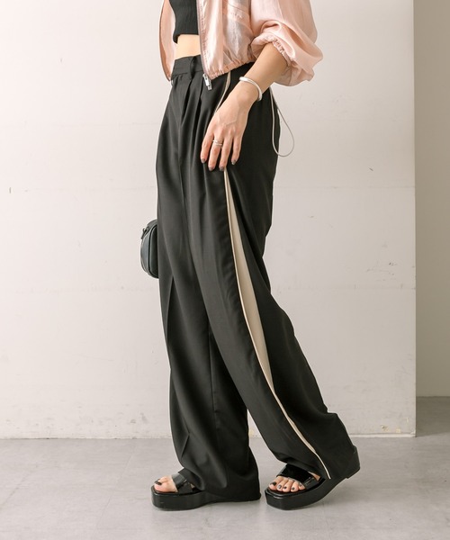 mline（エムライン）の「[mline]ラインサイドタックパンツ（その他パンツ・レディース・ブラック/アイボリー/グレー・2/1/FREE）」の13枚目の写真