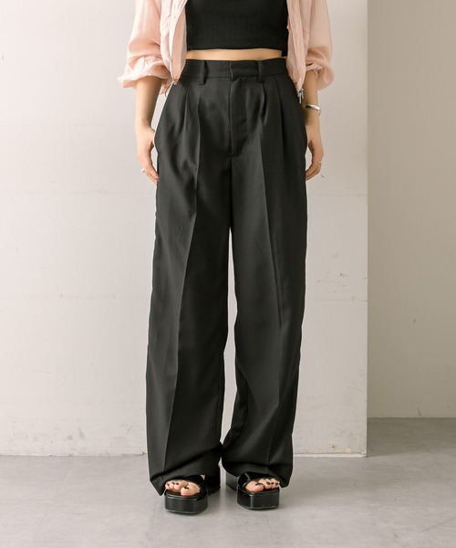 mline（エムライン）の「[mline]ラインサイドタックパンツ（その他パンツ・レディース・ブラック/アイボリー/グレー・2/1/FREE）」の21枚目の写真