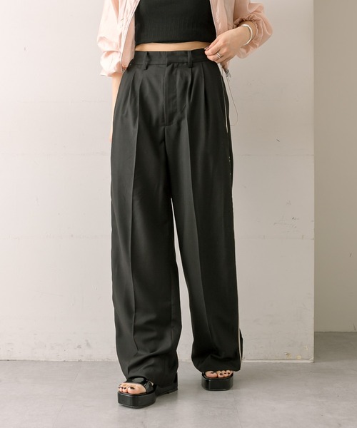 mline（エムライン）の「[mline]ラインサイドタックパンツ（その他パンツ・レディース・ブラック/アイボリー/グレー・2/1/FREE）」の22枚目の写真