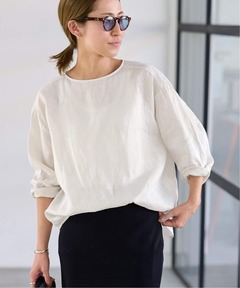 40リネンワッシャー Vスキッパーシャツ 40リネンワッシャー Vスキッパーシャツ（シャツ/ブラウス