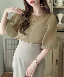 ブラウス シャツ PATTERN MIX SHIRT CAMISOLE「セットアップ着用可能」 / パターンミックスシャツキャミソール レディース UN3D. ブラウス シャツ PATTERN MIX SHIRT CAMISOLE