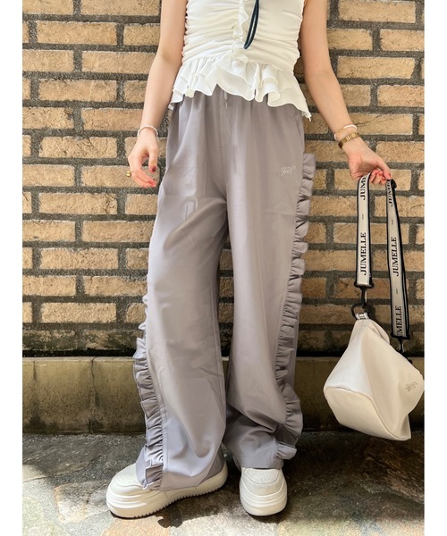 JUMELLE（ジュメロ）の「sidefrill loose pants【低身長~高身長】（スラックス・レディース・グレー・MEDIUM/SMALL）」の7枚目の写真