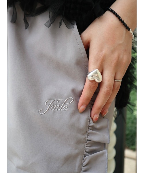 JUMELLE（ジュメロ）の「sidefrill loose pants【低身長~高身長】（スラックス・レディース・グレー・MEDIUM/SMALL）」の3枚目の写真