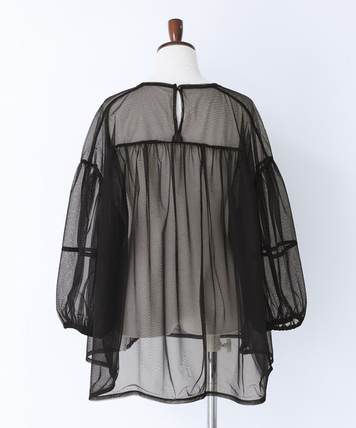 n'OrLABEL(ノアールレーベル)の「【廃盤】『ランタンスリーブシアーチュールカットソー』(Tシャツ/カットソー・レディース・アイボリー/ブラック・FREE)」の20枚目の写真